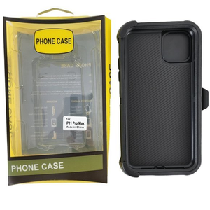 iPhone 11 Pro Max Hybrid Defender Case‎ Black NEW Defense Cover Non-Slip Holster